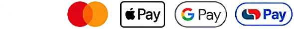 We accept Visa, Mastercard, Apple Pay, Google Pay and Capitec Pay
