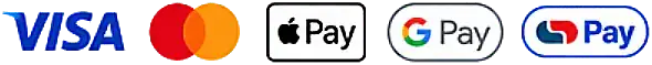 We accept Visa, Mastercard, Apple Pay, Google Pay and Capitec Pay
